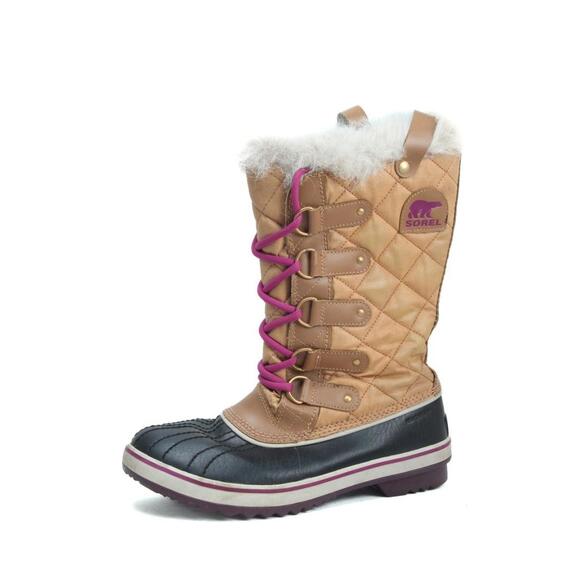 Sorel Tofino Boots Lace Up Quilted  Lace Up Winter Boots 9.5 - Picture 1 of 12
